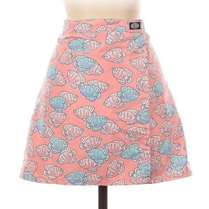 Vineyard Vines by Shep & Ian Pink Tropical Fish Print Golf Tennis Skirt Size XS